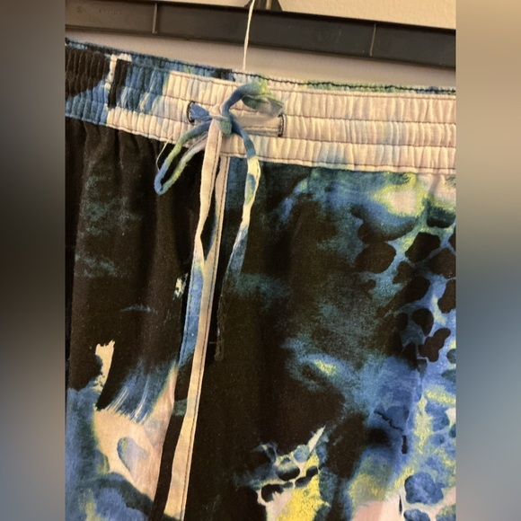 DKNY tie dye wide leg linen cropped ankle pant Women’s size 3X - Picture 7 of 10